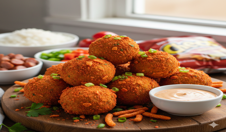 Hot Cheetos Jambalaya Balls Recipe