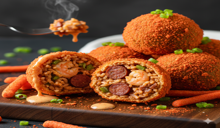Hot Cheetos Jambalaya Balls Recipe