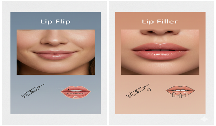 Lip Flip Before and After