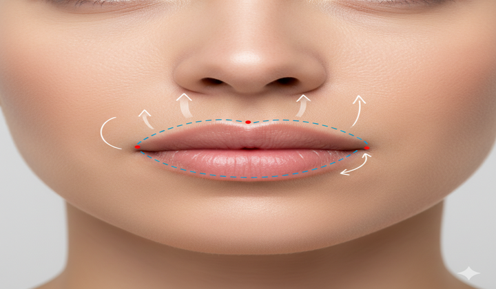 Lip Flip Before and After