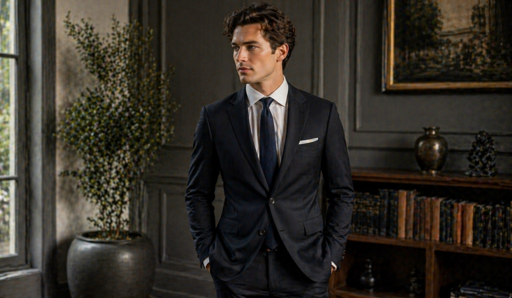 Dark Suit with Tie