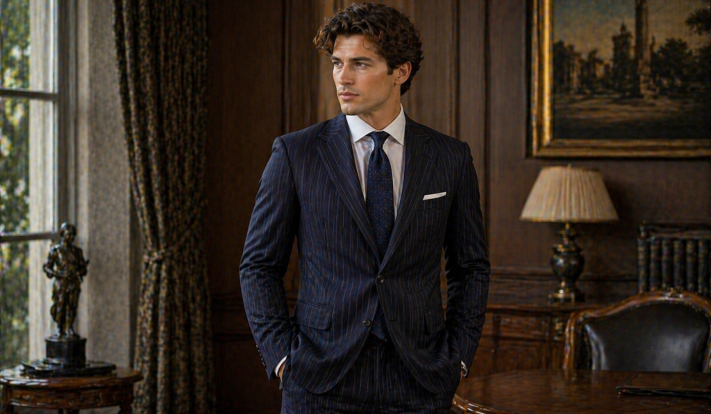 Pinstripe Suit