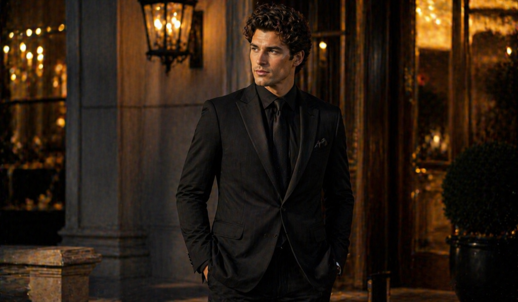 Black Suit for Evening