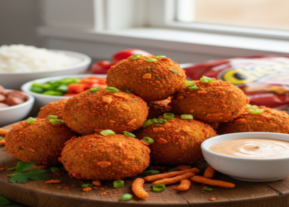 Hot Cheetos Jambalaya Balls Recipe