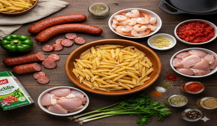 Typical Ingredients Used in Pastalaya