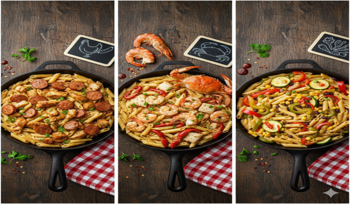 Common Variations of Pastalaya
