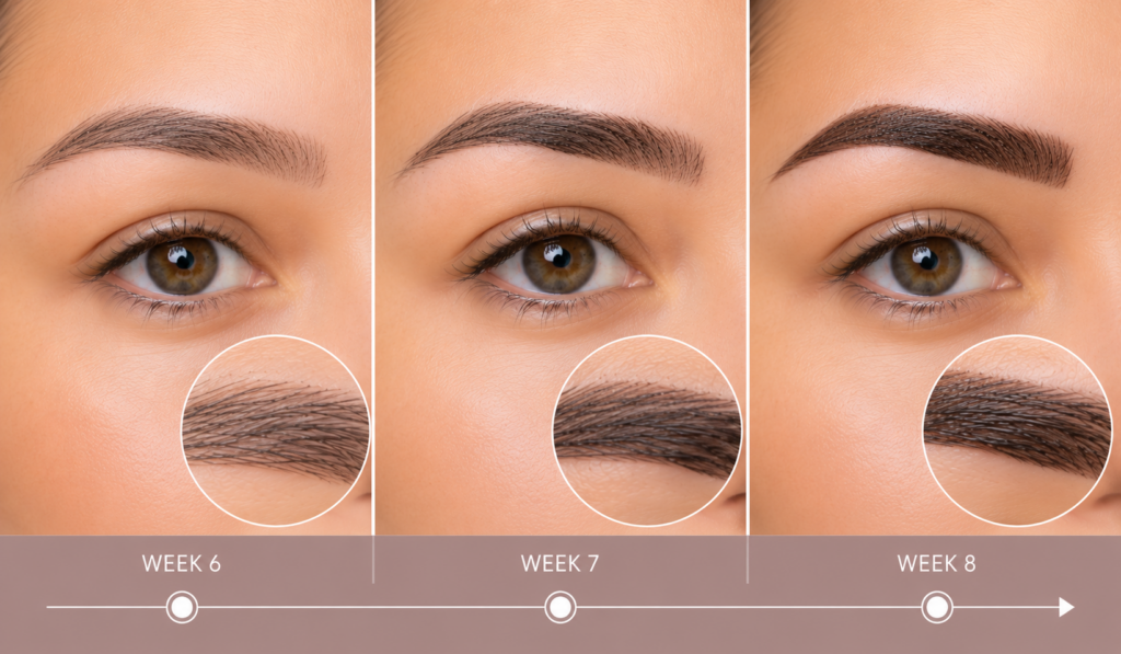 Weeks 6-8: When My True Eyebrow Tattoo Color Finally Appears