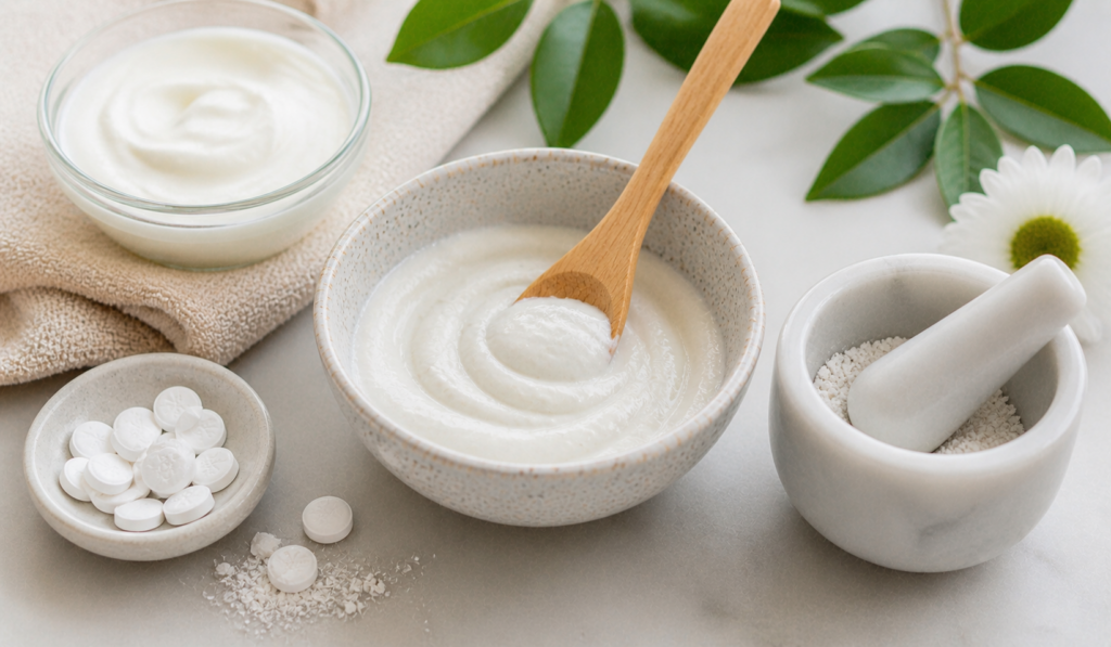 Aspirin and Yogurt Anti-Inflammatory Mask