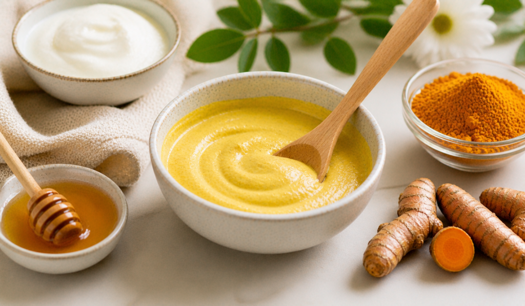 Turmeric and Yogurt Brightening Mask