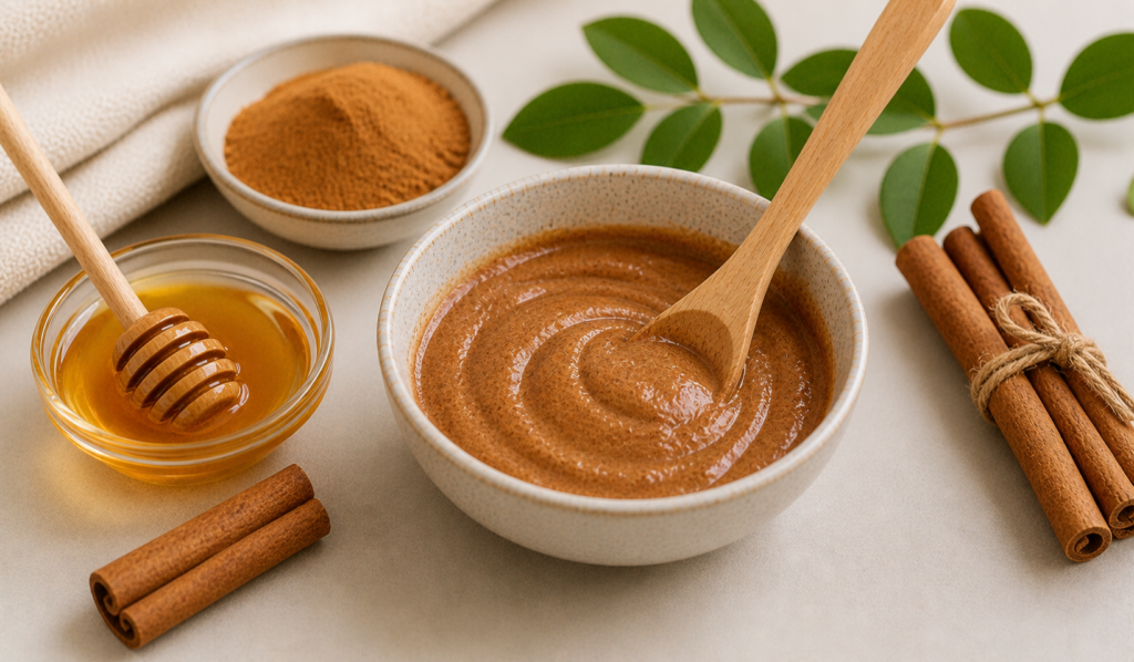 Cinnamon and Honey Antibacterial Mask