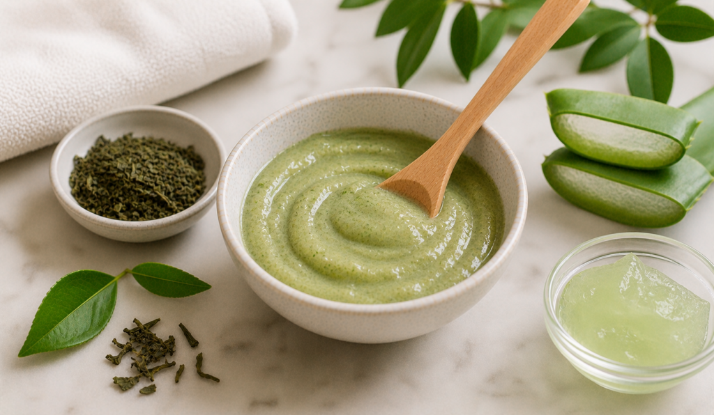 Green Tea and Aloe Anti-Inflammatory Mask