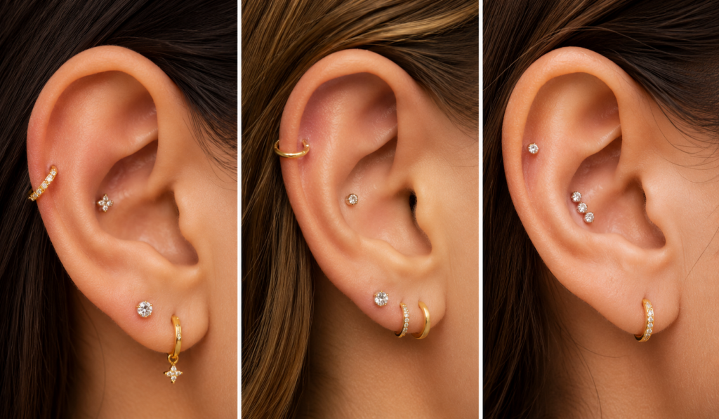 How MIDI Piercing Differs From Other Cartilage Piercings