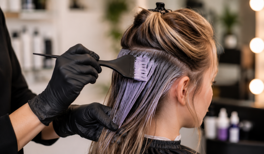 Apply using a tint brush