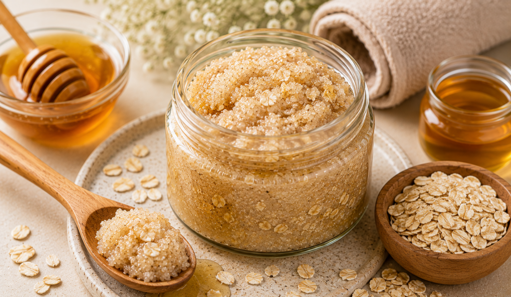 Oatmeal and Honey Soothing Scrub