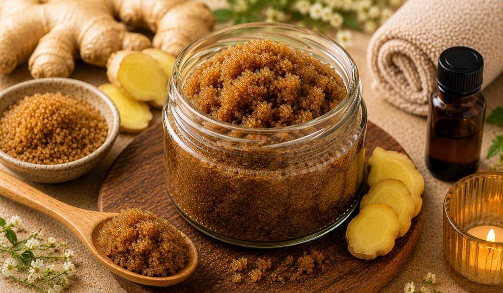 Ginger and Brown Sugar Warming Scrub