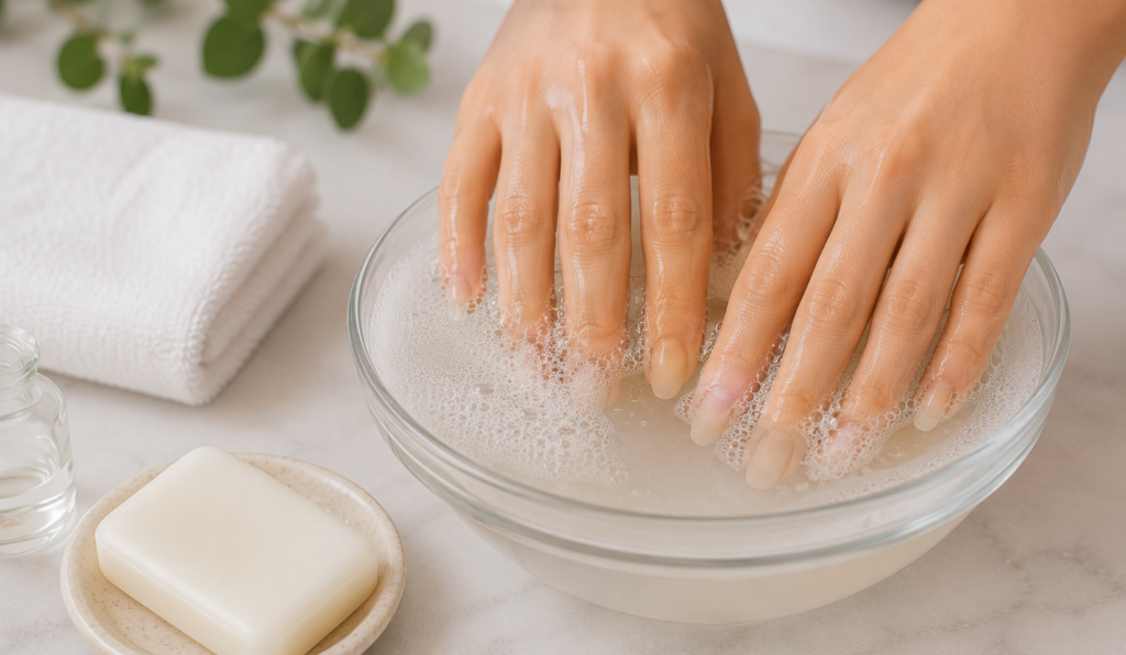 Warm Soapy Water Method (Minimal)