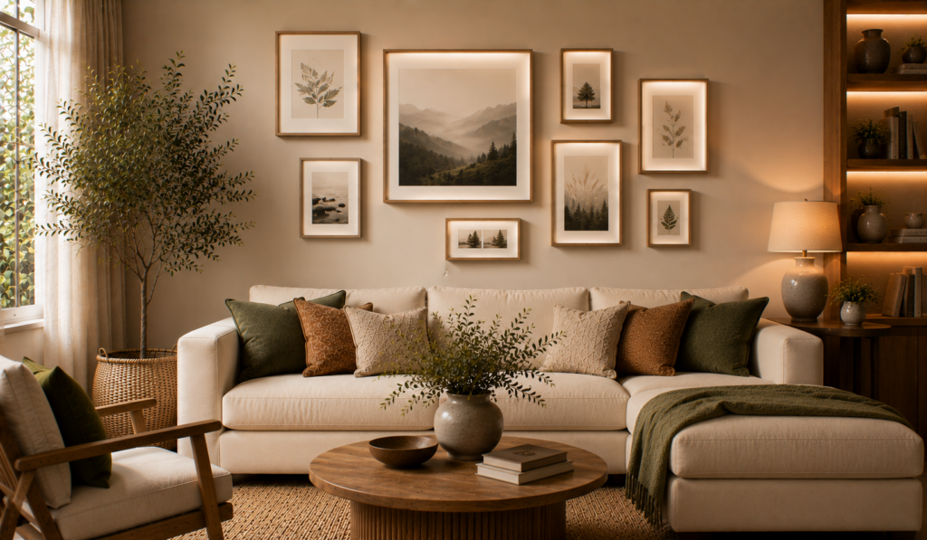 Floating Frame Wall