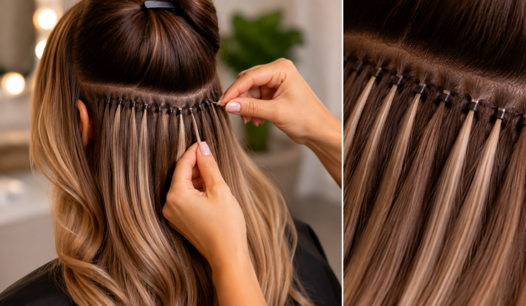 Micro-link or micro-bead extensions