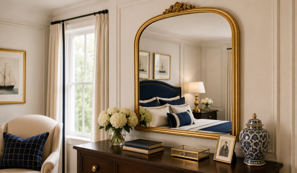 Gold-Framed Mirror