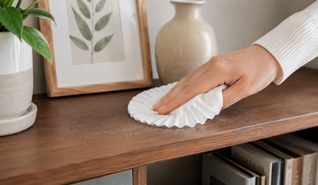 Coffee Filter Dusting