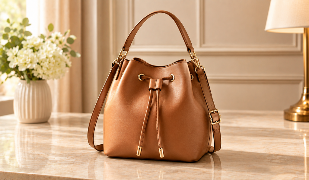 A bucket bag