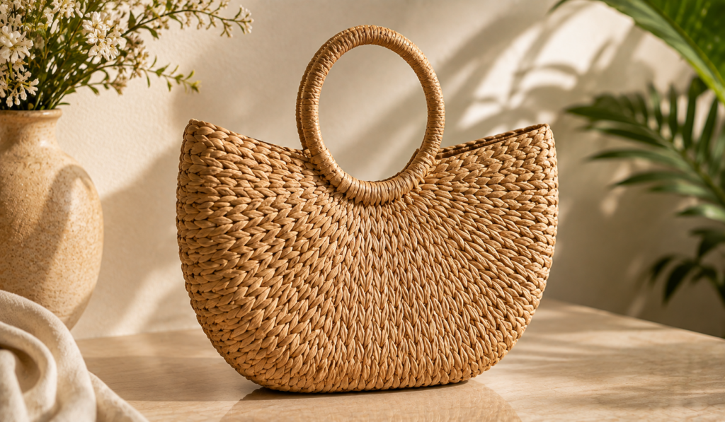 A woven bag