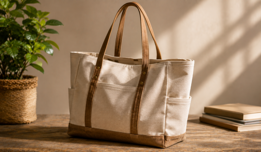 A canvas bag
