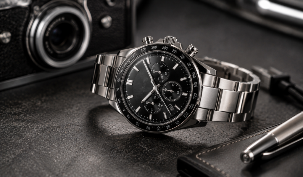 A chronograph watch