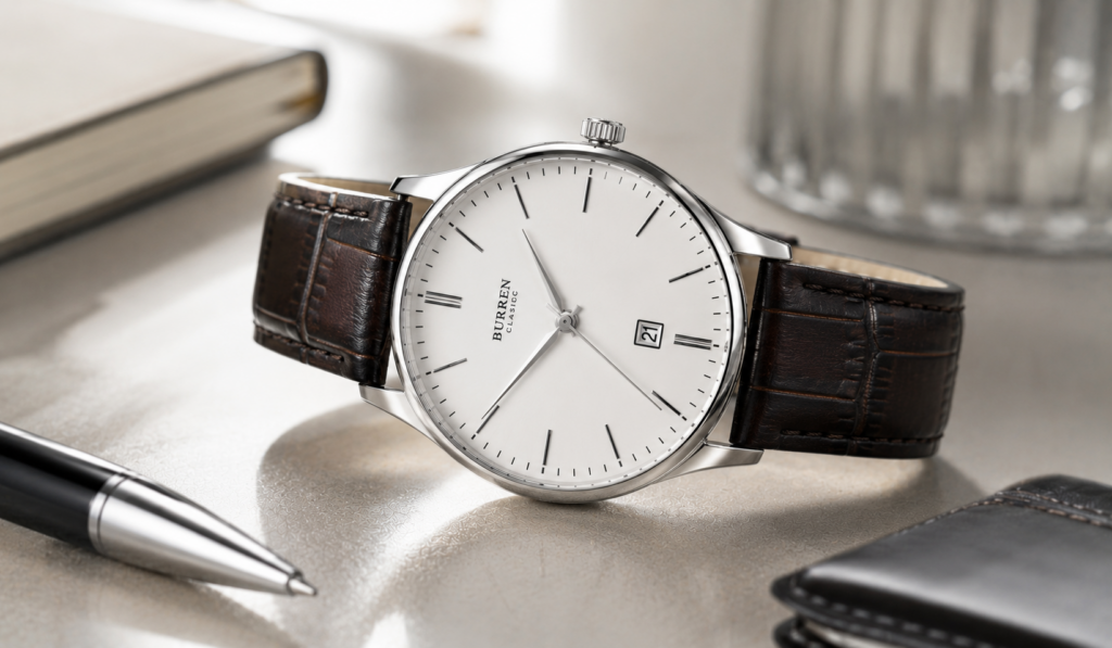 A white face watch