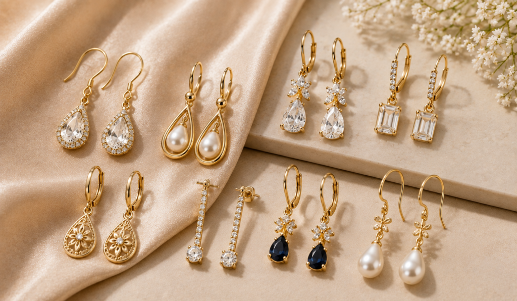 Drop earrings