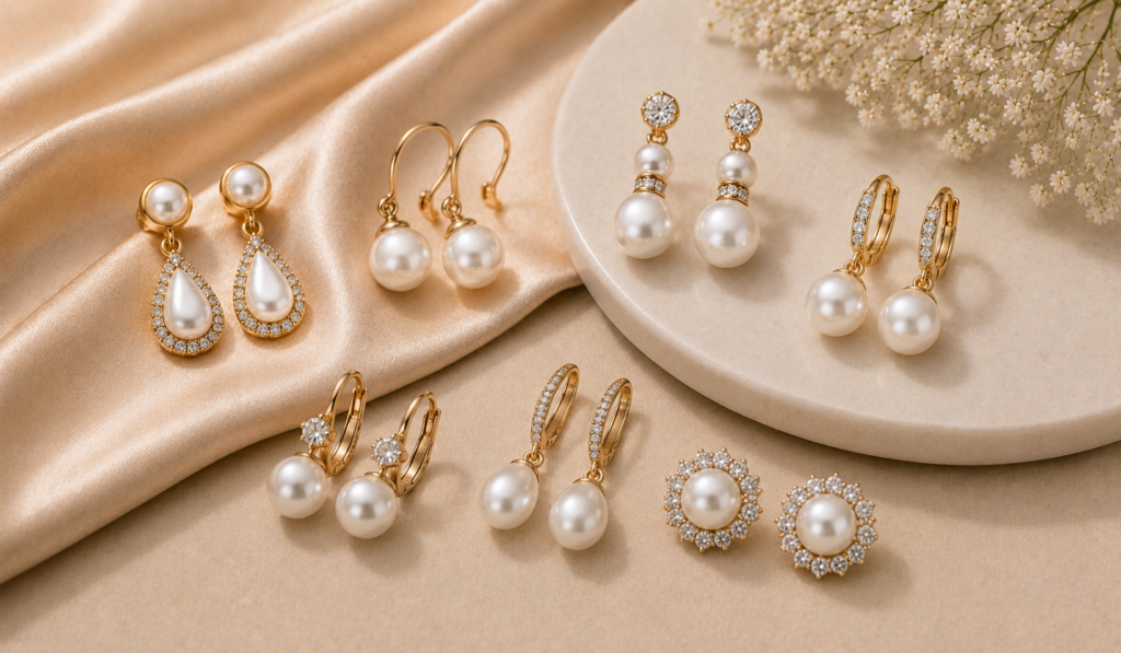 Pearl earrings