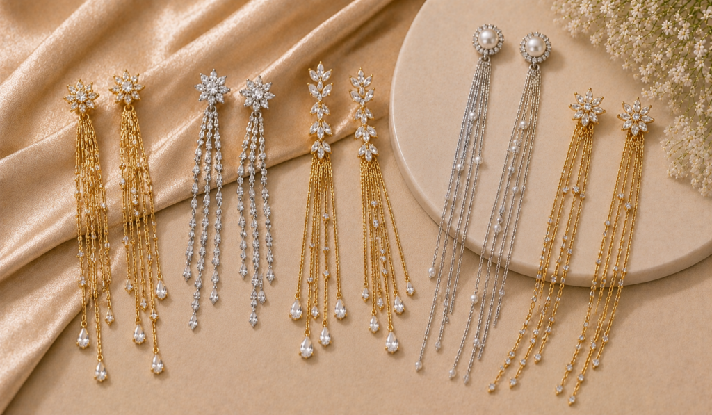 Shoulder duster earrings