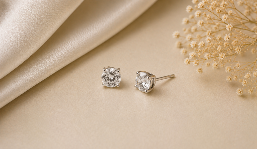 Classic Silver Stud Earrings