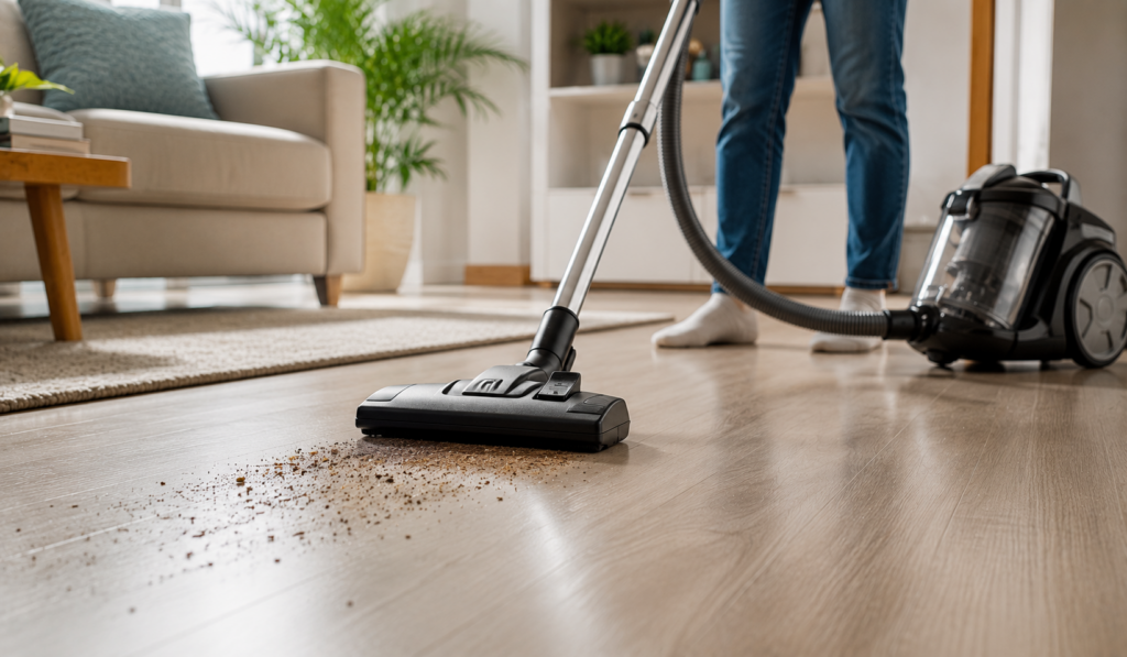 Vacuum Before Mopping