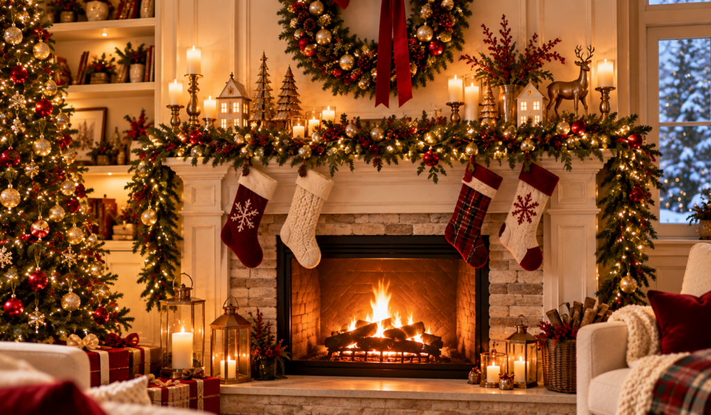 Fireplace Mantle Display