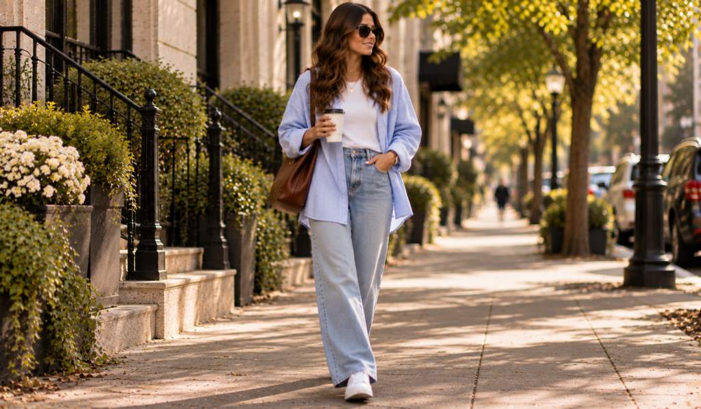 Oversized Shirt Layering