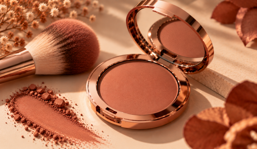 Caramel nude blush