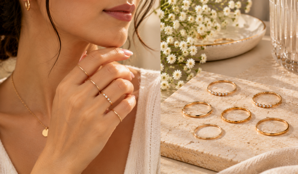 Thin band rings